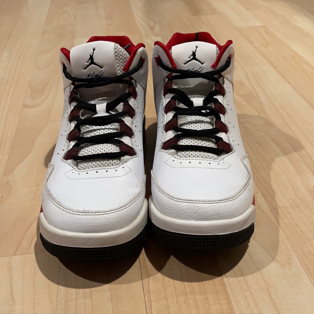 Black/Red/White Jordan's